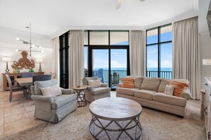 Flat-screen TV - The Oasis at Orange Beach 3007 | Lazy River & Waterslide | My Beach Getaways (Orange Beach)