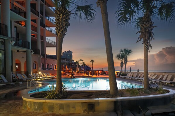 Indoor pool, a heated pool