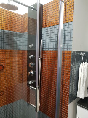 Business Double Room, 1 Bedroom, Smoking, Ensuite | Bathroom shower - Casa La Barca (Santiago)