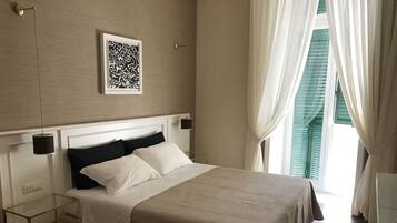 Premium bedding, down duvets, memory-foam beds, minibar