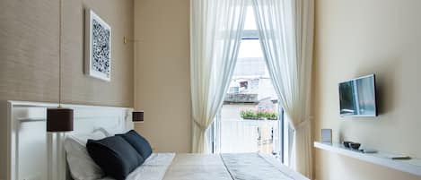 Premium bedding, down duvets, memory-foam beds, minibar