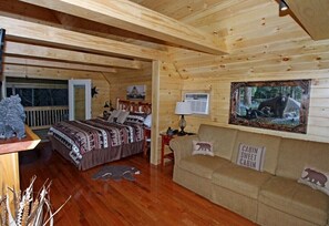 Fernseher, Kamin, DVD-Player