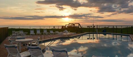 A heated pool