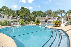 Pool - Beach Walk -optional BIKES-Pool-Walk 2 PierVillage (Saint Simons Island)