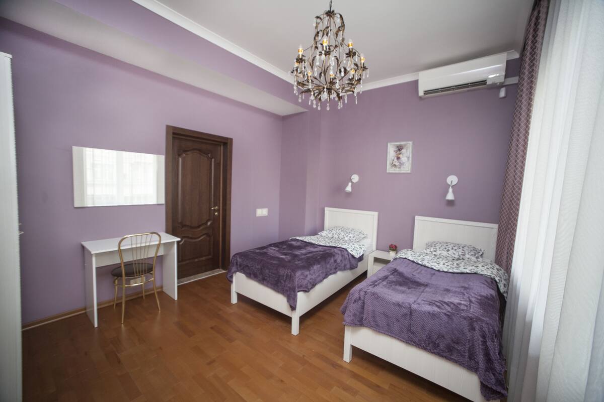 Desk, soundproofing, iron/ironing board, free WiFi