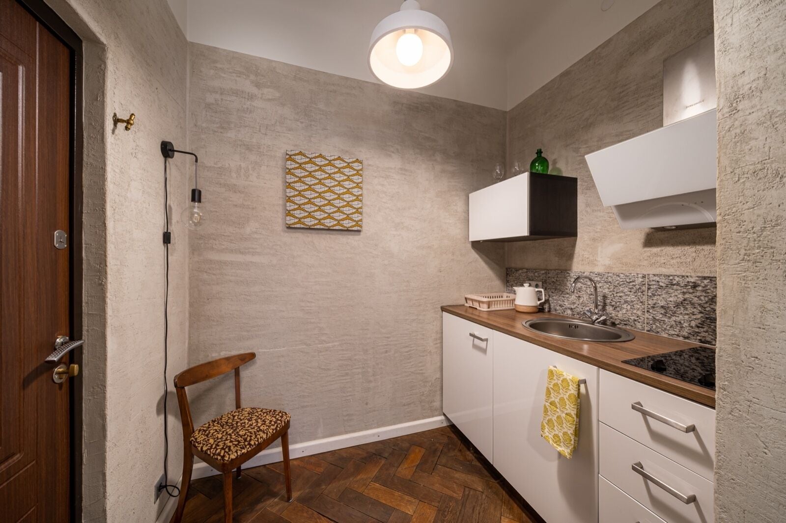 Studio White apartment 11.3 | ครัวส่วนตัว | ตู้เย็น, เตาประกอบอาหาร