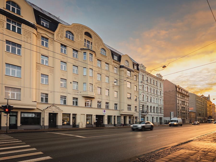 Fachada de la propiedad