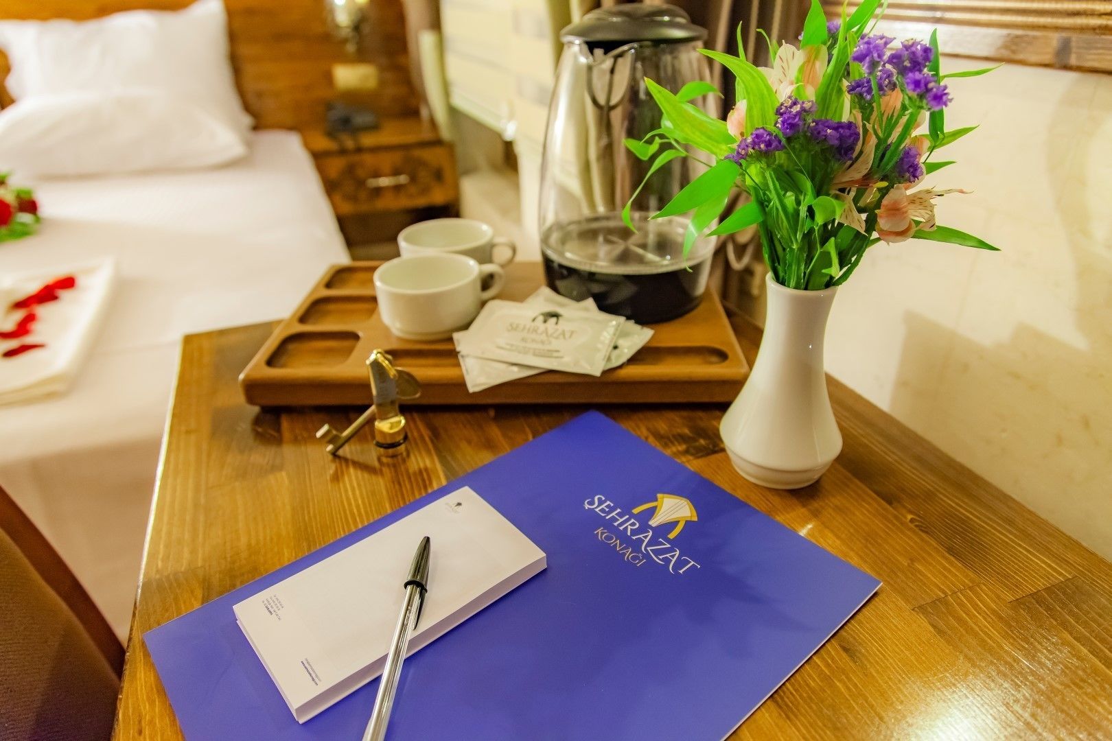 premium bedding, free minibar items, in-room safe