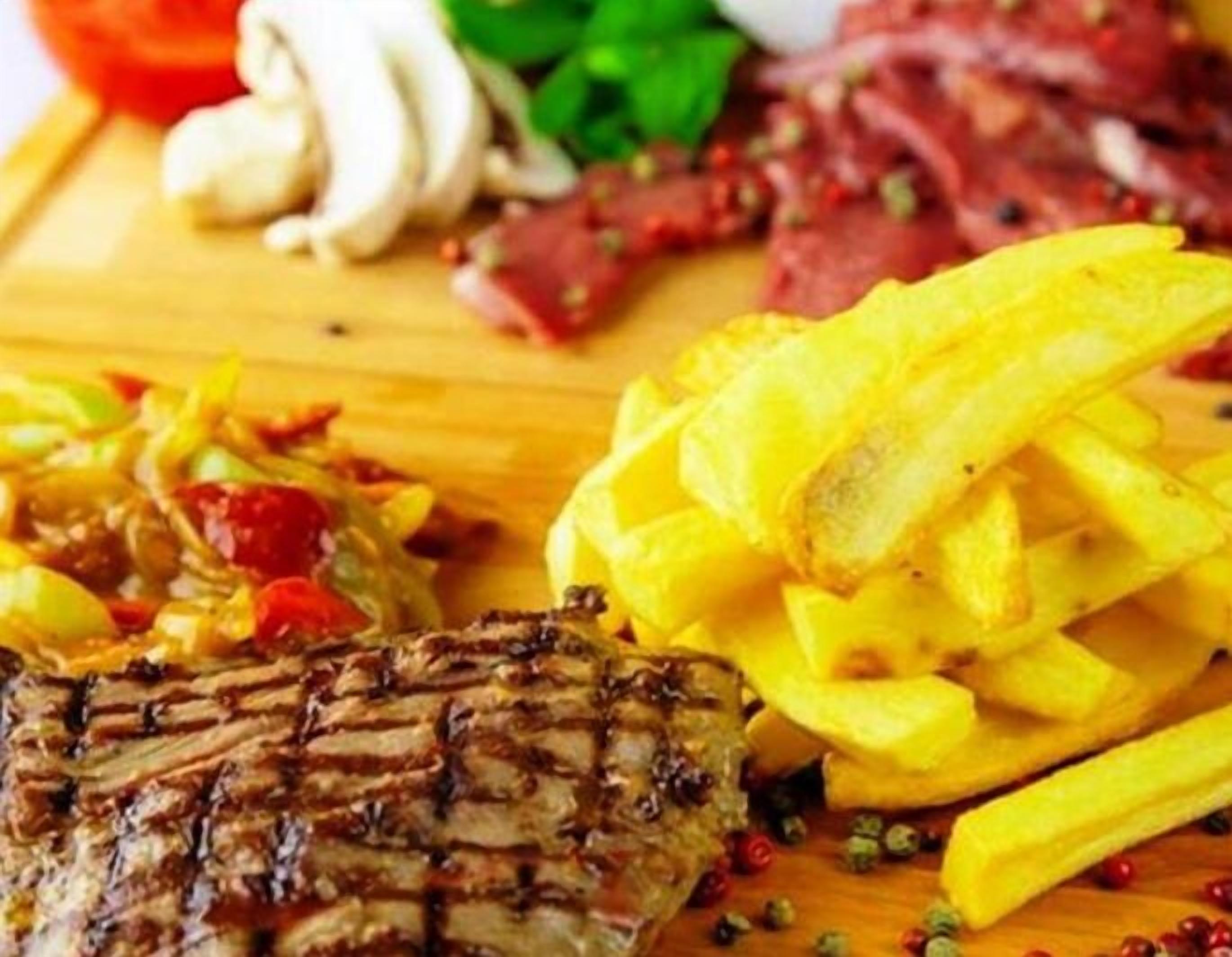 breakfast, lunch and dinner served