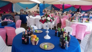 Espace de banquet à l’extérieur