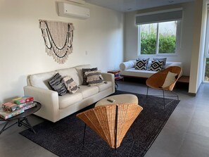 Exclusive Villa, 4 Bedrooms, Private Pool, Sea View | Living area | 42-inch flat-screen TV with digital channels, TV - La Santa Maria Resort (San Juan del Sur)