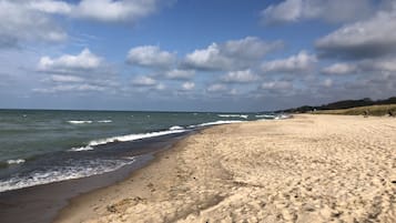 Sun loungers, beach towels
