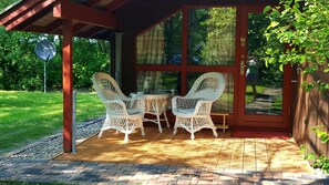 Terrace/patio - Vacation at Lille Hus in Gartow am See in the beautiful Wendland (Gartow)
