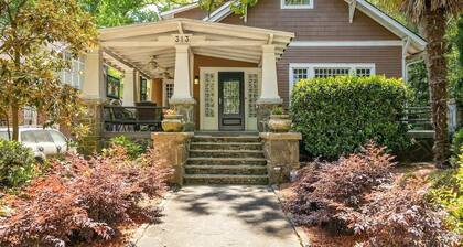 5/5 Historic Midtown Craftsman Home w/ Jacuzzi