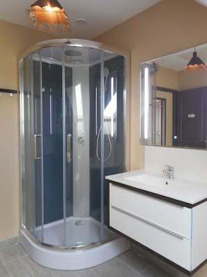 Shower, hair dryer