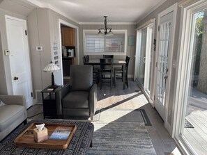 Smart TV, DVD player, books