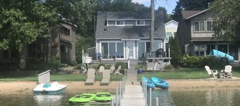 Experience lake life at our 3-bedroom beachfront cottage, near Grand Rapids.