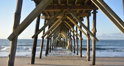 Atemberaubende Küste am North Topsail Beach, North Carolina