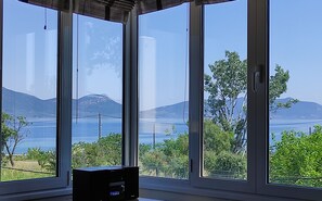 House, 4 Bedrooms | Living area | 42-inch flat-screen TV with satellite channels, TV, DVD player - Agiokampos Luxurious Resort (Istiaia-Aidipsos)