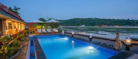 Deluxe-Zimmer | Blick auf den Garten