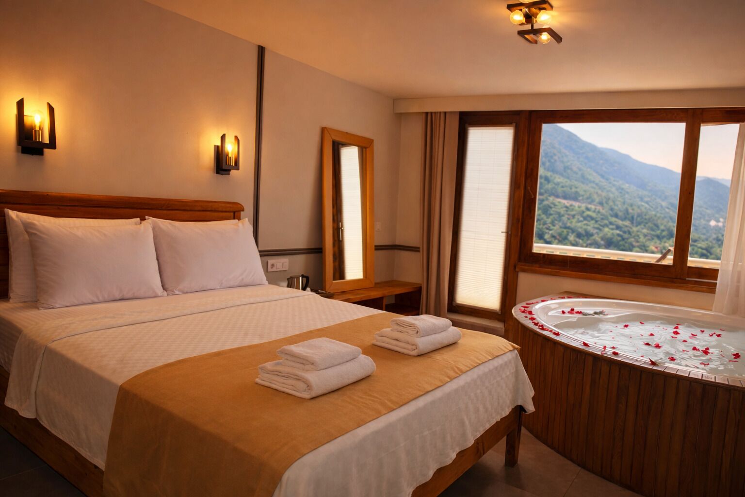 Deluxe-Zimmer, 1 Doppelbett | Hochwertige Bettwaren, Minibar, Schreibtisch, Verdunkelungsvorhänge