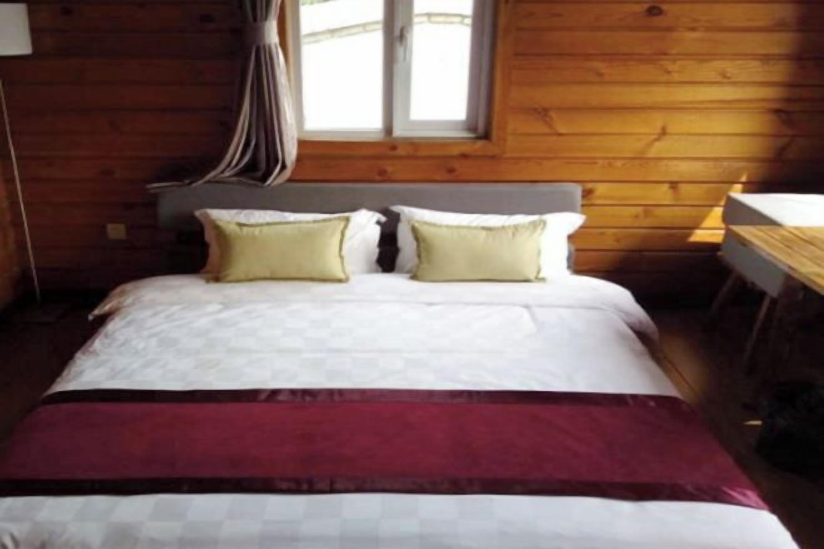 Desk, blackout drapes, soundproofing, iron/ironing board