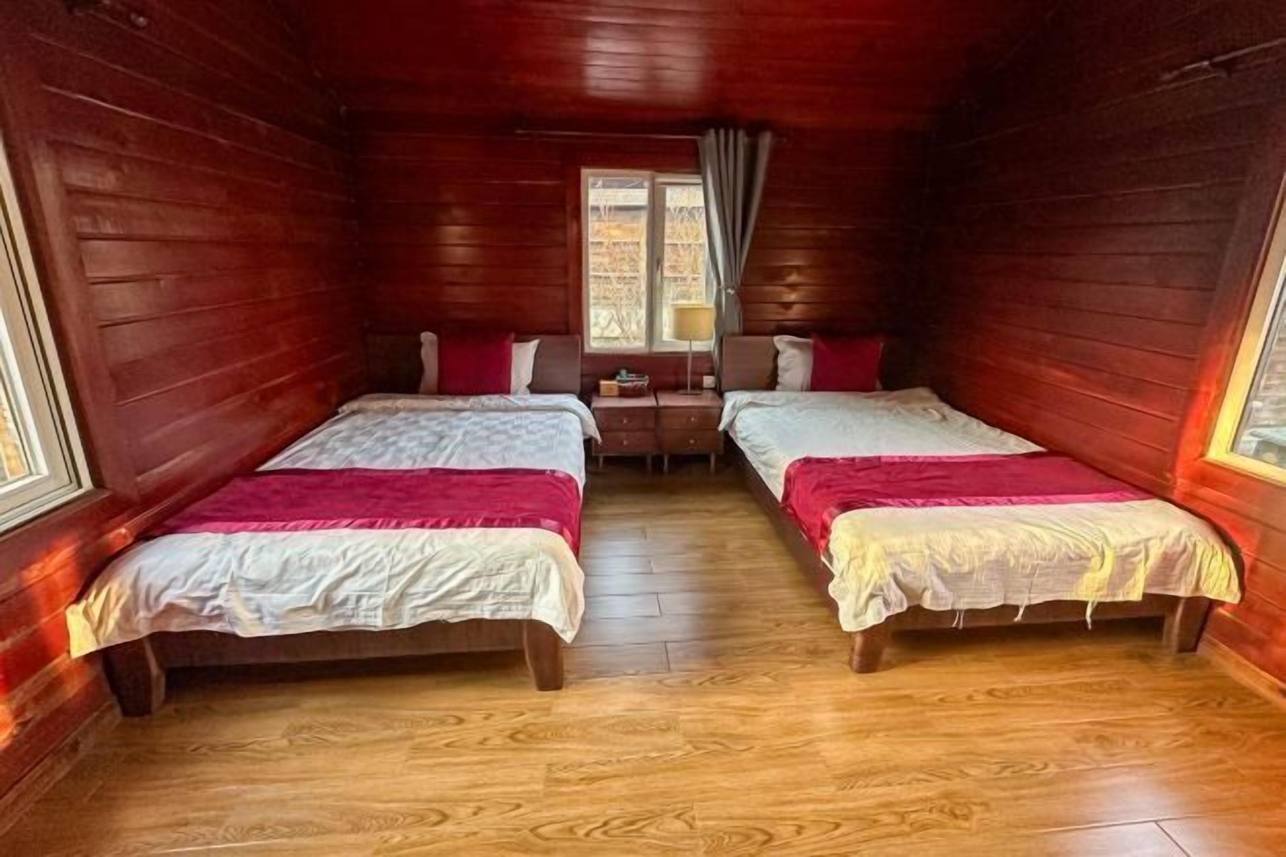 Desk, blackout drapes, soundproofing, iron/ironing board