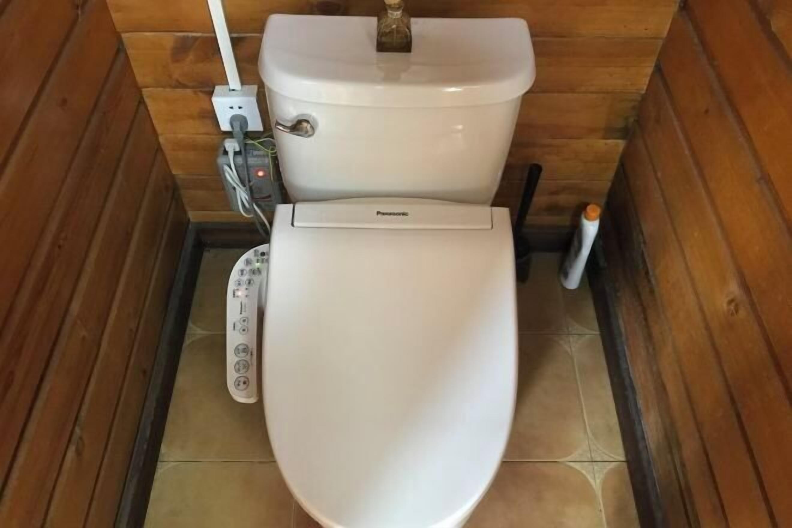 Bathroom | Shower, free toiletries, hair dryer, bathrobes