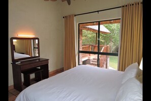Family Chalet, 3 Bedrooms, Non Smoking, River View | Premium bedding, in-room safe, iron/ironing board, free WiFi