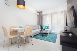 Living room - InPoint City Center Apartments (Kraków)