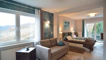 Comfort-Doppelzimmer, Balkon | Minibar, Zimmersafe, Schreibtisch, kostenloses WLAN