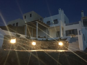 Front of property – evening/night