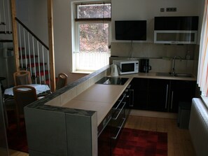 Private kitchen - Ferienwohnung am Kurpark (Bad Nenndorf)