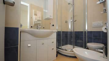 Shower, rainfall showerhead, hair dryer, bidet