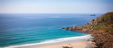 En la playa