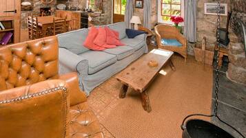 Fernseher, Kamin, DVD-Player