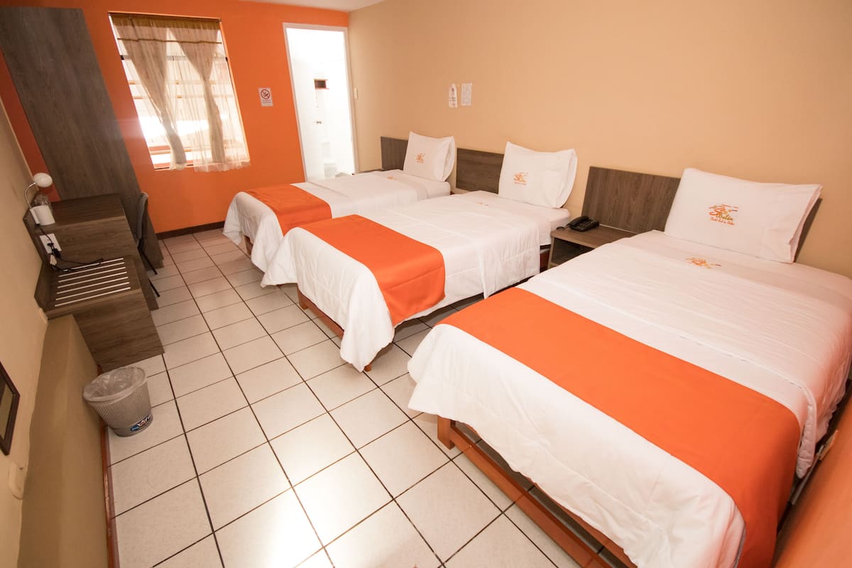 standard triple room | 1 bedroom, premium bedding, in-room safe, desk
