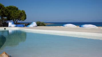 Outdoor pool, open 11:00 AM to 8:00 PM, pool loungers