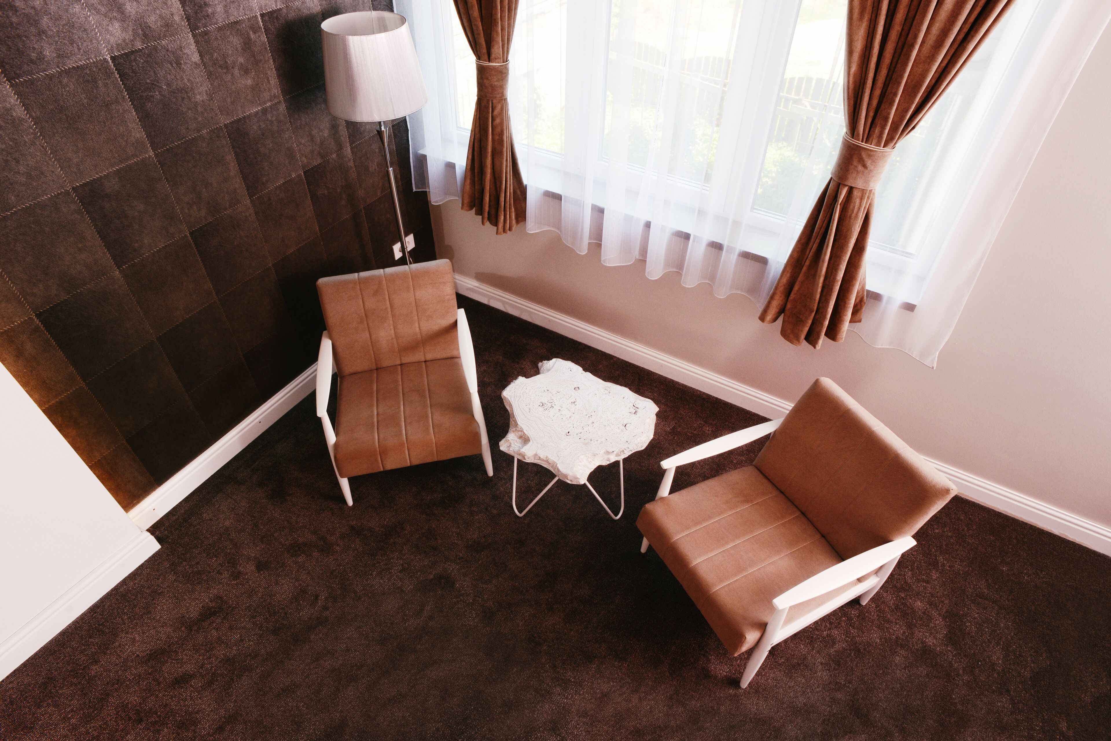 standard suite | living area | lcd tv, books, stereo