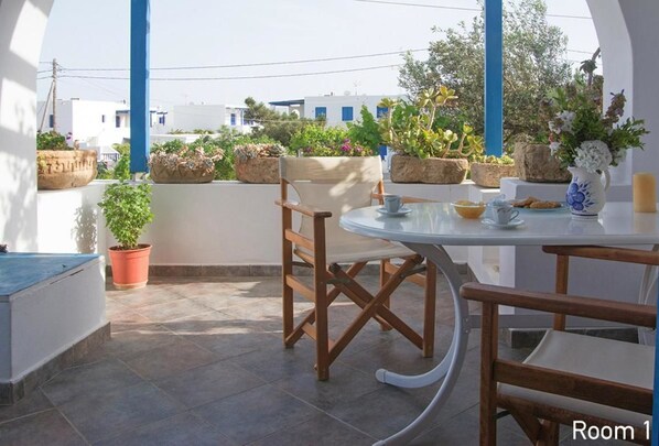 Apartamento, 1 habitación | Terraza o patio