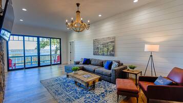 TV connectée, cheminée, jeux vidéo, Netflix