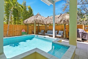 A heated pool