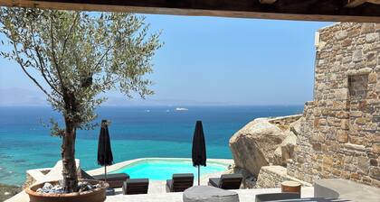 Whitestone Villa, Luxus-Küste in ORKOS, schönster Ort von NAXOS, Kykladen