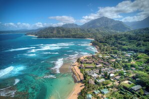 On the beach - Modern Comfort Meets Old Hawai'i - Beachfront Condo w/ Newly Updated Interior (Hanalei)