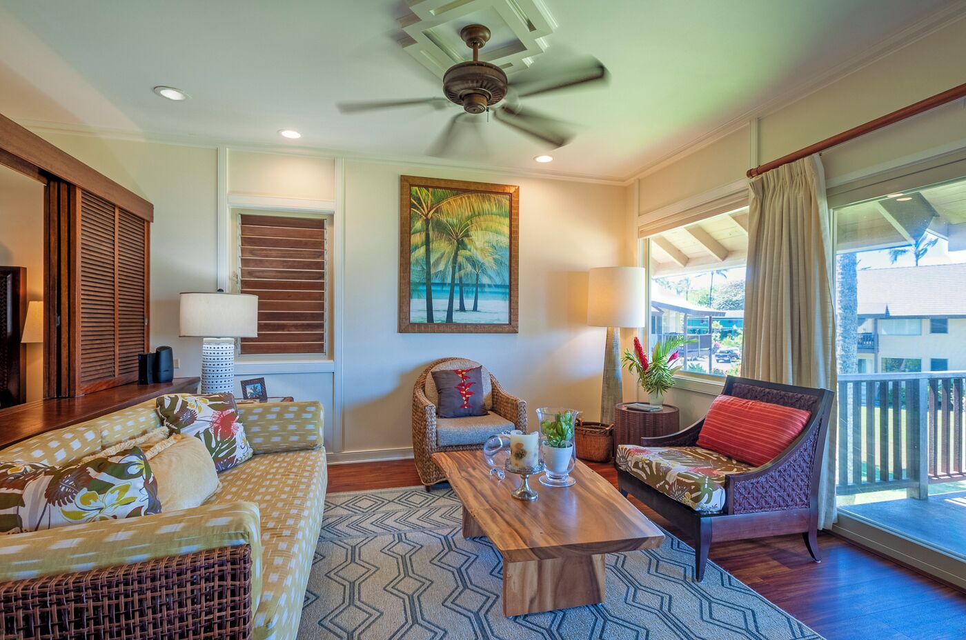 Hanalei Colony Resort E3-completely updated inside,romantic beachfront resort