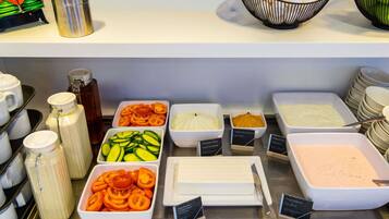 Daily buffet breakfast for a fee