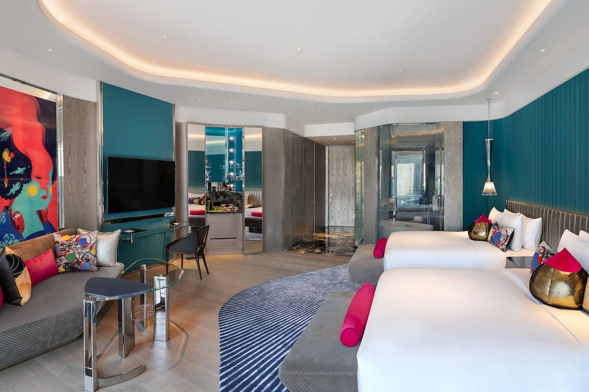 Wonderful Room, 客房, 2 張標準雙人床, 城市景 | 防敏寢具、羽絨被、迷你吧、房內夾萬