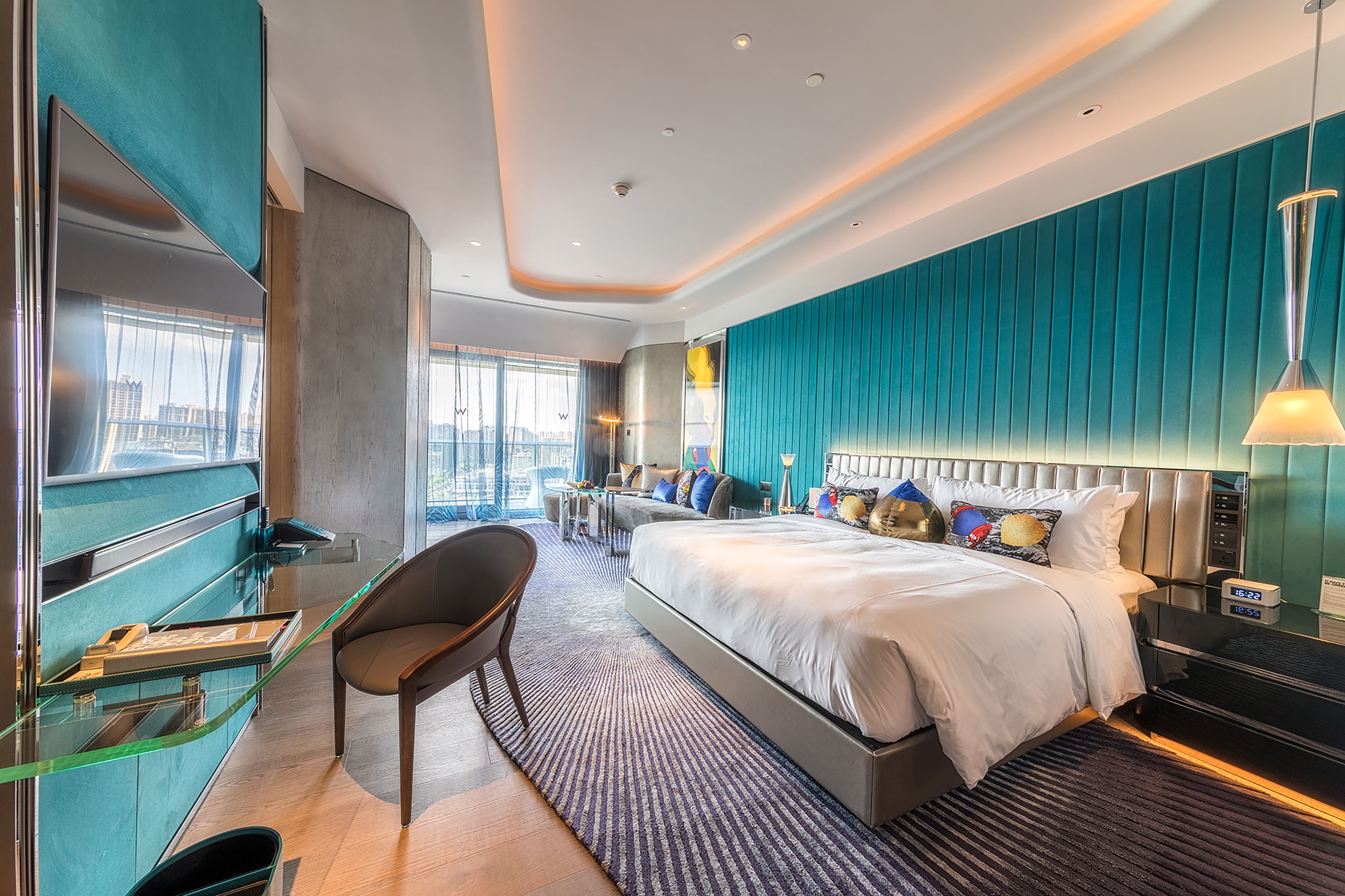 防过敏的被褥、羽绒被、迷你吧、客房内保险箱