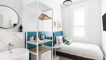 Single Room (Shared Bathroom) | Premium bedding, pillowtop beds, minibar, iron/ironing board
