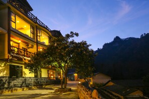 Front of property – evening/night